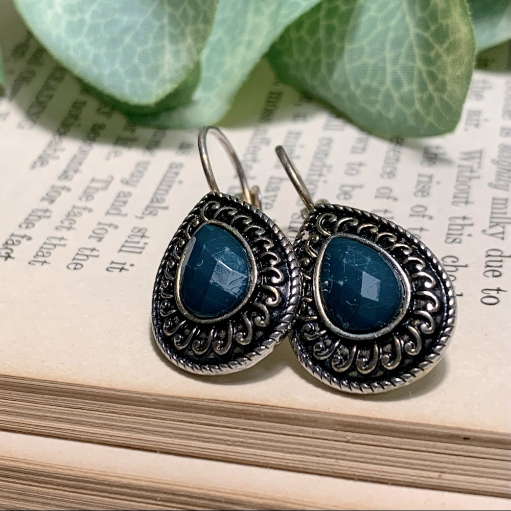 Antique finish earrings